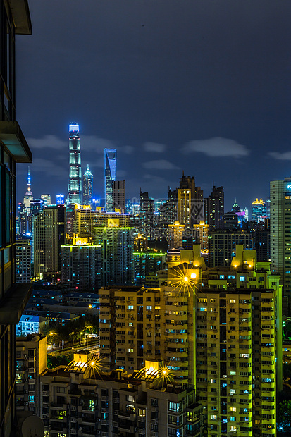 上海浦东新区夜景