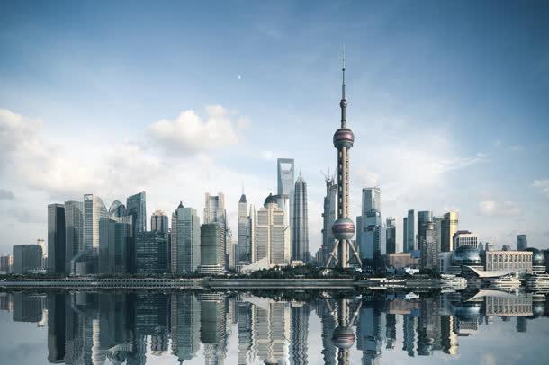 海边现代都市上海jpg背景图_新图网