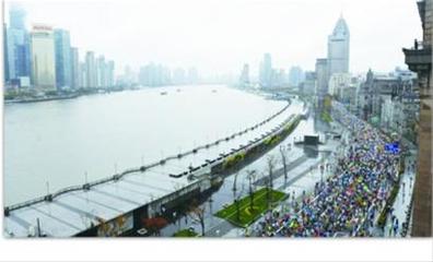 奔跑的上海:魅力赛道展现城市美景(组图)