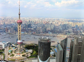 上海城市风光 东方明珠的魅力呈现